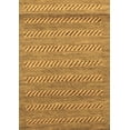 thumbnail image 1 of Ahgly Company Indoor Rectangle Abstract Brown Modern Area Rugs, 4' x 6', 1 of 4