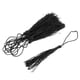 thumbnail image 5 of 10 piezas Mini borlas sedosas hechas decoración colgante llavero bolsa accesorio Negro, 5 of 8