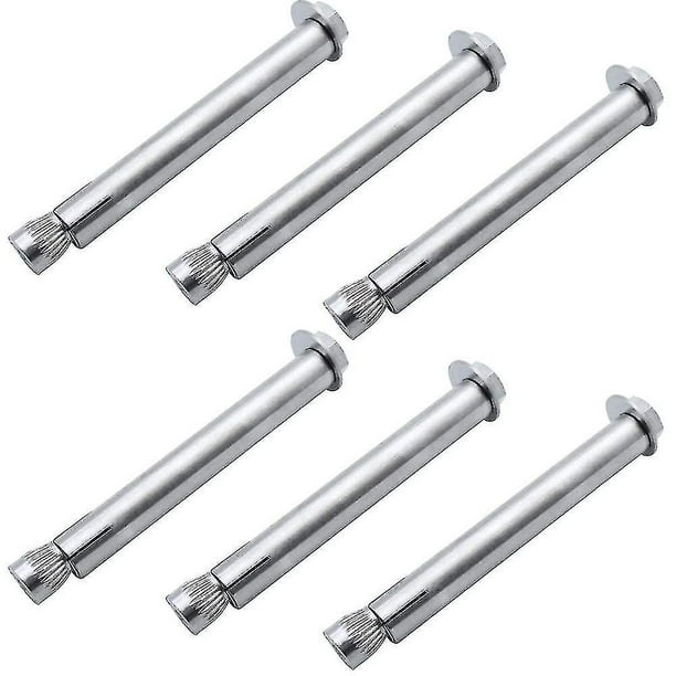 6 Pieces M6 X 80 Mm Expansion Screw Bolts 304 External Stainless Steel Hexagonal Nut Sleeve