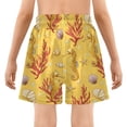thumbnail image 5 of joogoo Seahorse Coral Summer Boys Swim Trunks Beach Swimsuit Shorts Boxer 7Y, 5 of 8