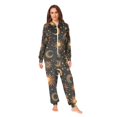 thumbnail image 2 of FORMRS Onesies Pajama for Adults Unisex Hoodie Winter Jumpsuit One Piece Sleepwear, Sizes S-2XL, Sun Moon and Stars Pattern, 2 of 7