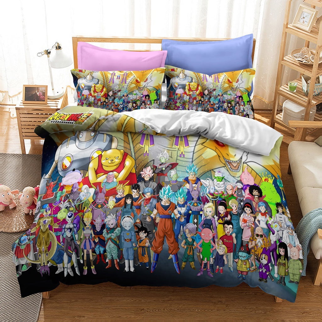 Anime Dragon Ball Z Bedding Bed Set Twin Full Queen King Size 3D Manga