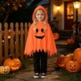 thumbnail image 5 of Boy Halloween Outfit Unisex Ghost Face Kids Hooded Cape Pants Two Piece Set Girls 6-7 Years, 5 of 9