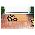 thumbnail image 1 of Calloway Mills 104741729 17 x 29 in. Angle Hello Rectangular Doormat, Natural & Black, 1 of 1