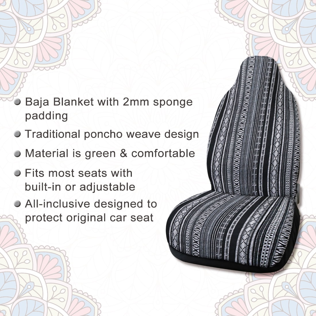 Unique Bargains Universal Durable Car SUV Automotive Front Bucket Seat Cover