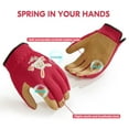 thumbnail image 5 of Vgo... 1 Pair Age 4-5  Kids Gardening Gloves with Cute Animal Prints |Breathable & Machine Washable Outdoor Gloves |Abrasive for Cycling, Camping(KID-SL7362,Red), 5 of 8