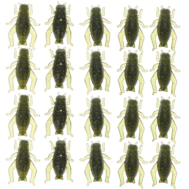 20 señuelos de pesca falsos reutilizables. Señuelos de pesca falsos. Señuelos de pesca artificiales.