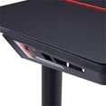 thumbnail image 5 of Urbanpro Modern Metal Gaming Desk with Built-in Outlets in Black, 5 of 16