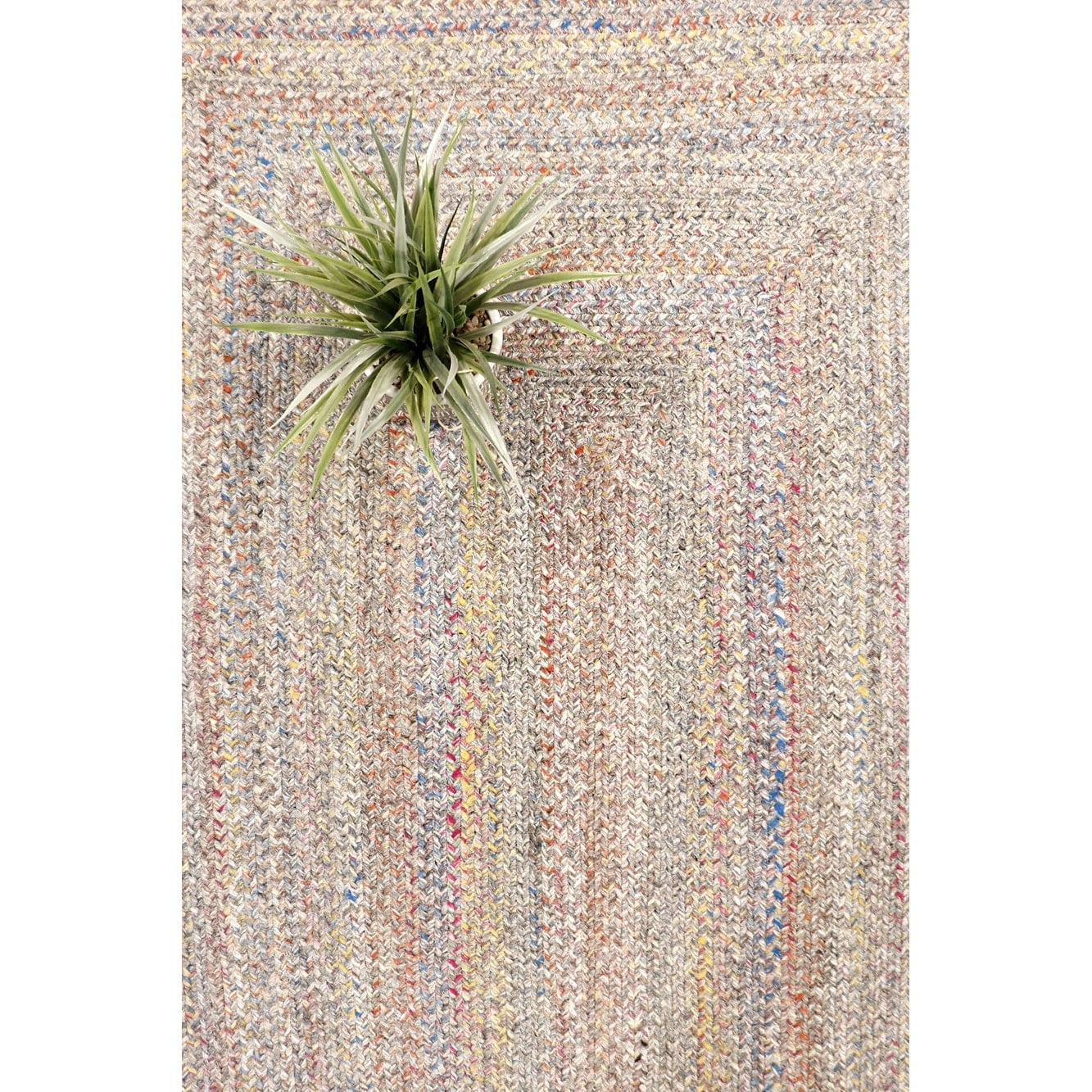 Pasargad Home Lagos 6' X 6' Hand Braided MultiColor Round Rug - All Ages, Indoors & Outdoors