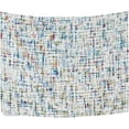 thumbnail image 2 of Geometry Texture Tapestry Wall Hanging Tapestries Happy Colorful Hippie Psychedelic Art Polyester Carpet Wall Decorative for Living Room Bedroom 60x40inch, 2 of 7