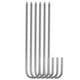 thumbnail image 3 of Anclajes de tierra con gancho en J Estacas de varilla de refuerzo de acero galvanizado Estacas de soporte de extremo de punta para dosel de cerca de jardín 12 piezas, 3 of 9