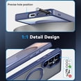 thumbnail image 3 of Dteck for Samsung Galaxy S25 Plus Case with 360° Rotatable Magnetic Stand, Compatible with Mag-Safe Military-Grade Protection Shockproof TPU+PC Matte Back Cover ,Blue, 3 of 6