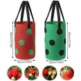 thumbnail image 4 of Bolsa para plantar fresas Rawiri, paquete de 4 bolsas para plantas, bolsa de cultivo, bolsas para plantas con asas, bolsas colgantes para plantas de fresas, bolsa de cultivo para plantar verduras,, 4 of 7