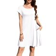 thumbnail image 1 of Traje de baño con capucha LARACE para mujer, talla grande, color blanco 2X, 1 of 6