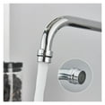 thumbnail image 3 of Chrome Kitchen Sink Faucet, Long Spout Rotation Daul Handle Cold Hot Water Mixer Washing Tub Crane ,Versatile Features, 3 of 7