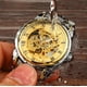 thumbnail image 2 of Reloj mecánico hueco con luz azul mágico, reloj mecánico automático de negocios para hombres, reloj para hombres, 2 of 5