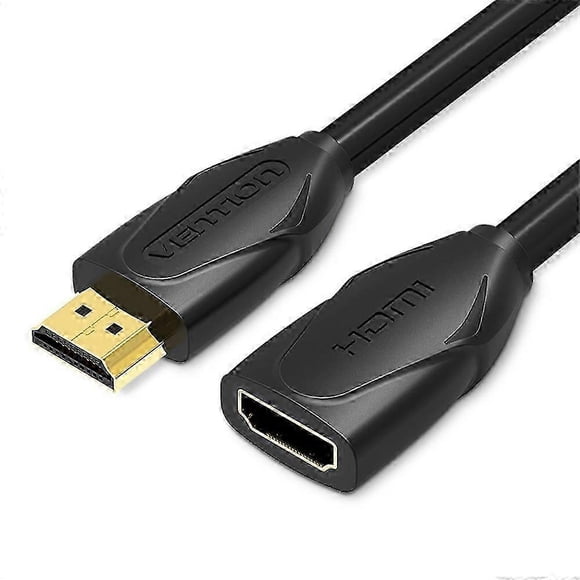 Cable HDMI extensible tipo A VENTION VAA-B06-B150 de 1,5 m, macho a hembra, chapado en oro, 4K.