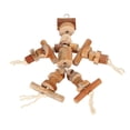 thumbnail image 2 of Toys, Bird Chew Toys Bite  Interesting Wood Blocks Safe With Removable Hooks For Parrots, 2 of 8