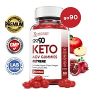 Go 90 Keto Extreme ACV Gummies 2000mg Dietary Supplement 60 Gummys