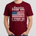 thumbnail image 4 of America Turns 250 I Turn 80 T-Shirt – Patriotic 80th Birthday Theme – Independence Day Gift, 4 of 6