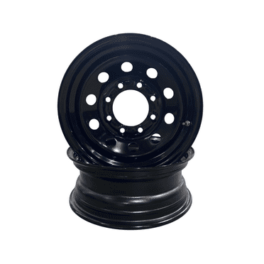 Taskmaster 2-Pack Steel Trailer Wheel Rim 16x6 8x6.5 Black Mod 5.12 Center Bore