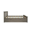 thumbnail image 4 of Max & Lily Full Size Bed Frame with Trundle, Solid Wood Platform Bed with Storage, 4 of 9