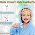 thumbnail image 4 of Cepillo de dientes en forma de U para niños, 2 piezas, cepillo de dientes para niños pequeños, cepillo de dientes manual para toda la boca para niños, 4 of 5