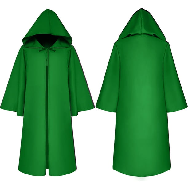 Unisex Halloween Hooded Cloak Costumes Party Cape Men's And Women's Halloween Costumes Grim Cloak Hooded Cloak Jacket Coat