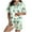 ZG Light Green, variant on Valentine's Day Pajamas for Women Silk Soft Sleepwear Short Sleeve Button Down Pjs Satin Top and Shorts 2 Piece Lounge Set, Womens Pajama Sets - Set Plus Size Nightwear Summer Sets Size S