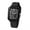 black, variant on Silicone Sports Watch, Rubber Strap Square Analog Quartz Watch for Teenager