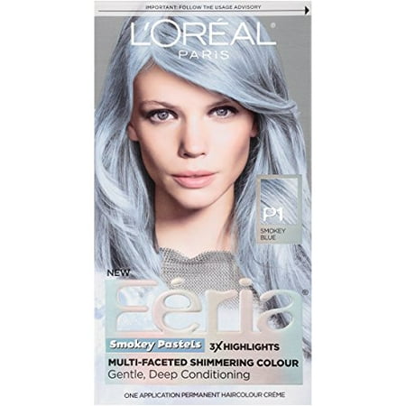 L'Oreal Paris Hair Color Feria Pastels, P1 Sapphire Smoke (Smokey