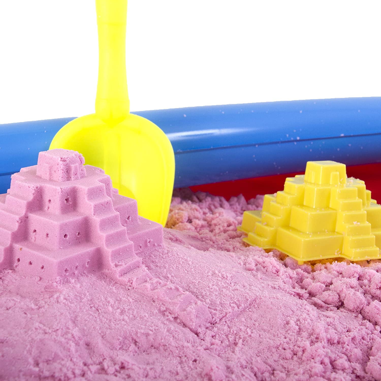 Sensory Craft Sand Play Set for Kids with Molds Toys Mini Inflatable Sandbox Gift Set Creative Sand Art Set for Boys & Girls Tools Tray Play Sand Kit 