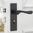 thumbnail image 3 of Cerradura De Puerta De Material De Aleación De Aluminio, Cerradura De Puerta De Palanca, Exquisito Apartamento De Hotel Para Sala De Estar Para El Hogar, Cocina, Seguridad En El, 3 of 7