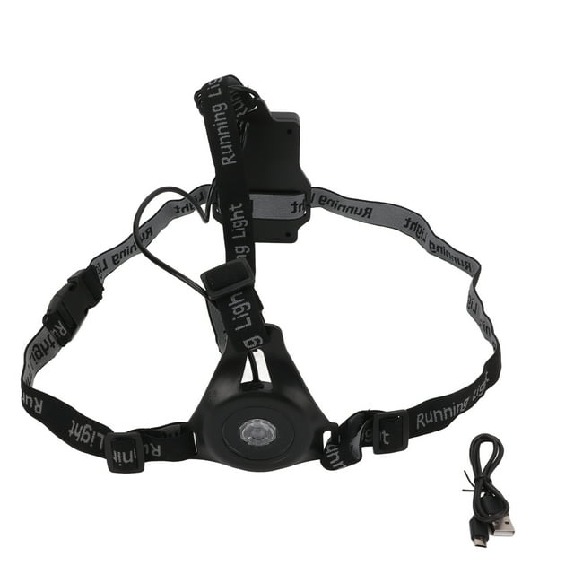 Night Running Light, Adjustable Elastic Band LED Chest Light 3 Modes For Camping Jogging Hiking