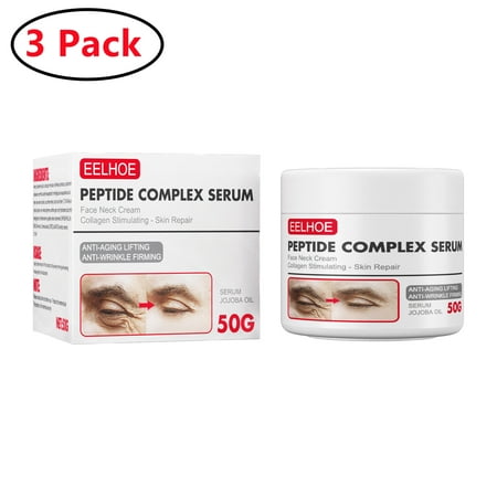3 Pack Anti Aging Face Cream  Vitamin C Day and Night Serum  Facial Moisturizer and Eye Cream  Natural and Organic  Unscented