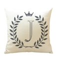 thumbnail image 1 of Cartoon Fashion English Letters Print Sofa Pillow Cushion Cover Home Decoration, multi-coloured, J, 1 of 5