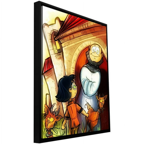 Luis Peres "Monk" Floater-Framed Gallery-Wrapped Canvas