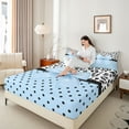 thumbnail image 4 of Castle Fairy Dreamy Bowtie Queen Sheet Sets for Teenagers Female Men,Leopard Print Bed Set, 4 of 7