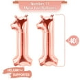 thumbnail image 3 of PARIS PRODUCTS - 11th Birthday Rose Gold Balloons & Number 11 Mylar Balloon, 11th Birthday Party Decor, 11th Birthday Decorations for Girl, Double Digits Birthday Decorations Girl 11, 3 of 4
