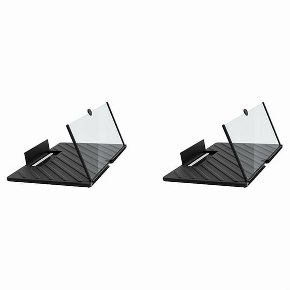 2pcs 20 Inch Screen Magnifier 3D HD Phone Magnification Projector Screen Magnification Black