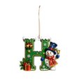 thumbnail image 2 of 26 Green Alphabet Ornaments for Christmas Tree,A-Z Letter Christmas Tree Pendant with Xmas Tree,Mini 2D Flat Hanging Decorations for Christmas Tree Party Gifts, 2 of 6