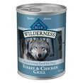 thumbnail image 3 of (3 pack) Blue Buffalo Wilderness High Protein Turkey and Chicken Wet Dog Food for Adult Dogs, Grain-Free, 12.5 oz. Can, 3 of 13