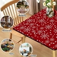 thumbnail image 3 of Christmas Fitted Tablecloth Square with Elastic Indoor Outdoor Table Cover Square Elastic Tablecloths for Tables Waterproof Wipeable Table Cloths for,Picnic,Kitchen,Dinner 36"X36", 3 of 4