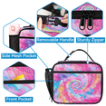 thumbnail image 3 of Herdesigns Cute Tie Dye Colorful Rainbow Large Backpack Set with Lunch Box Lightweight Water Resistant Travel Laptop Backpacks Casual Daypacks for Women Men, 3 of 8