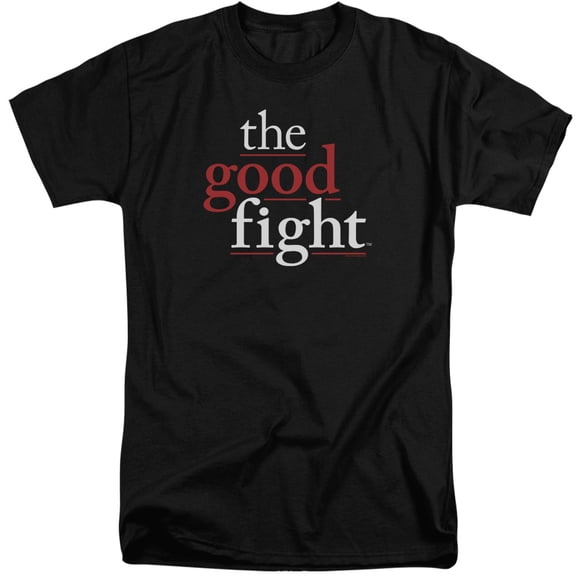 The Good Fight Logo Adult Tall T-Shirt 18/1 T-Shirt Black