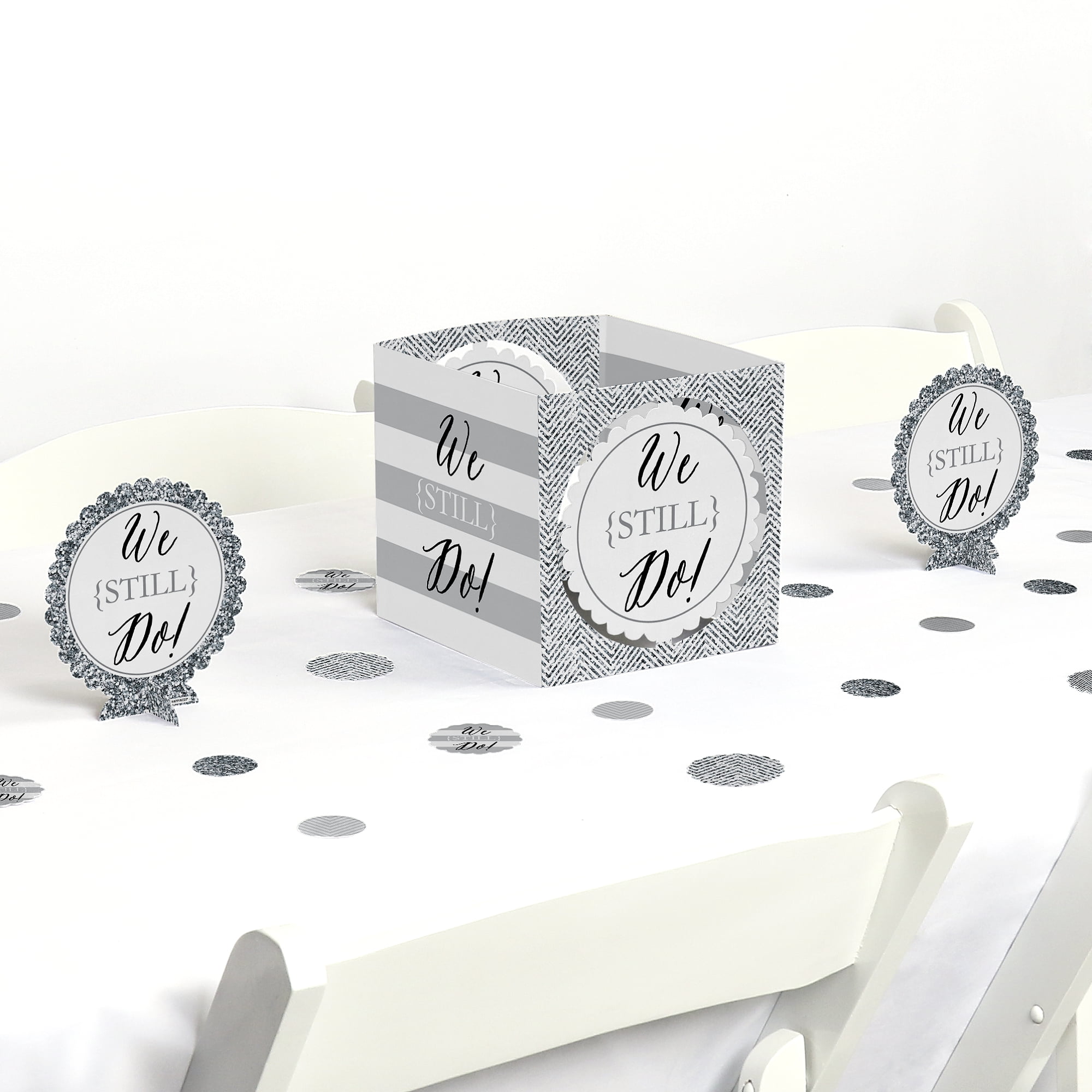 We Still Do - Wedding Anniversary - Party Centerpiece & Table Decoration Kit