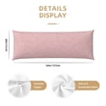 thumbnail image 3 of Lsque Pink Stripes Body Pillow Case Cover,Ultra-Soft Microfiber Bed Pillow Cases 20x54 inches,Elegant Bedding,Breathable Durable Pillow Cover with Envelope Closure, 3 of 8