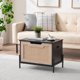 thumbnail image 1 of Qinaqin 24 Inch Multifunctional Almacenamiento Bench y Gabinete Coffee Mesa con Caja Ideal para Dormitorio Entryway Living Sala, 1 of 5