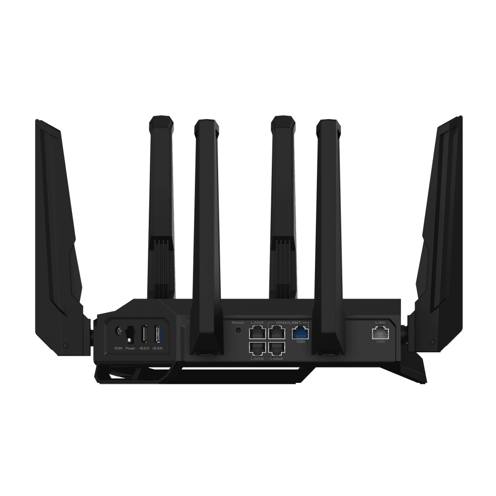 ASUS RT-BE96U Tri-Band WiFi 7 Performance Router, Dual 10G Port, 320Mhz, MLO, Multi-RU puncturing, AiMesh Compatible