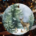 thumbnail image 4 of Forest Animals Deer Rabbits Christmas Ornament Wildlife Animal Personalized Christmas Ornament Christmas Home Office Tree Decorations Gifts Keepsake for Family, 4 of 5